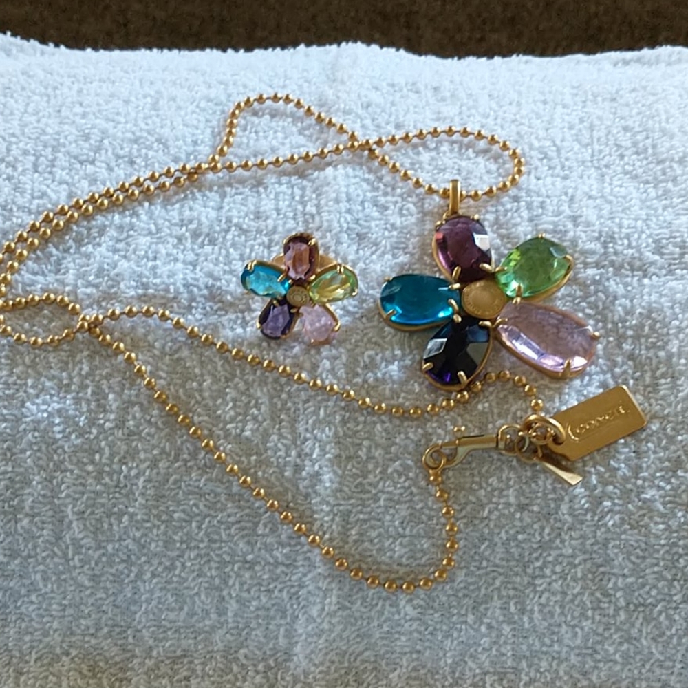 Coach Vintage Necklace and Statement Ring
